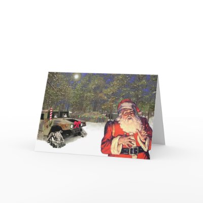 Christmas in the field. greeting card by ouroboroso