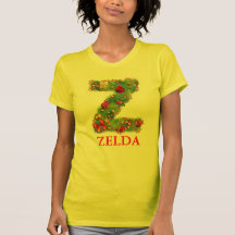 christmas initial Z monogram tshirt