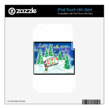 Christmas iPod Touch 4G Skins