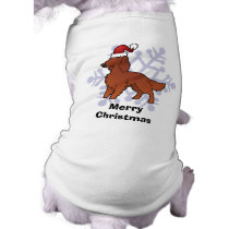Christmas Irish / English / Gordon / R&W Setter Pet Tshirt