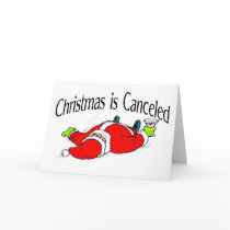 Christmas Is Canceled Drunk Santa cards by CelebrationZazzle Christmas Is Canceled Drunk Santa cards