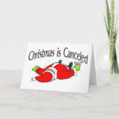 Christmas Is Canceled Santa card