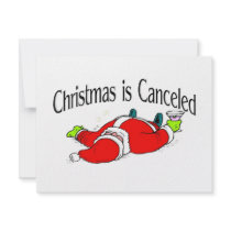 Christmas Is Canceled Santa invitations
