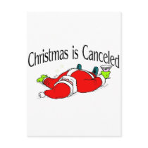 Christmas Is Canceled Santa Postcards