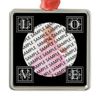 Christmas is Love Photo Template Christmas Ornaments