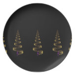 Christmas is music light party plates