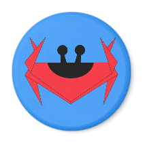Christmas Island crab (blue) magnets by nekineko Christmas Island crab (blue) magnets