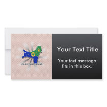 Christmas Island Flag Map 2.0 Picture Card
