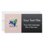 Christmas Island Flag Map 2.0 Picture Card