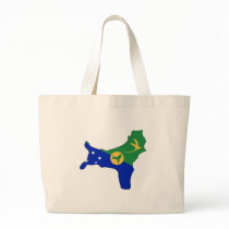 Christmas Island flag map bags