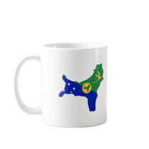 Christmas Island flag map mugs by FlagStore Christmas Island flag map mugs
