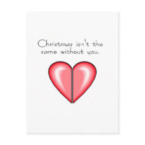 Christmas Isnt The Same Without You postcards