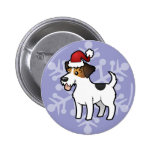 Christmas Jack Russell Terrier Pin