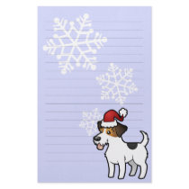 Christmas Jack Russell Terrier Custom Stationery
