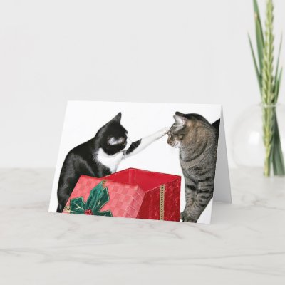 Christmas jealousy greeting card