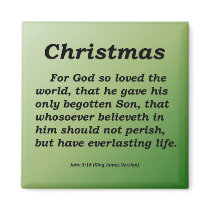 Christmas John 3-16 magnets