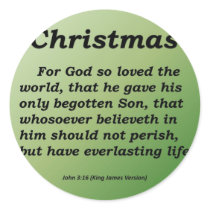 Christmas John 3-16 stickers by inspiredbygenius Christmas John 3-16 stickers