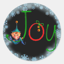CHRISTMAS JOY by SHARON SHARPE Sticker