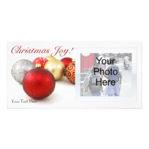 Christmas Joy Customizable Photo Cards