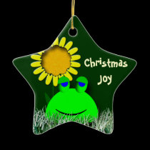 Christmas Joy Frog ornaments