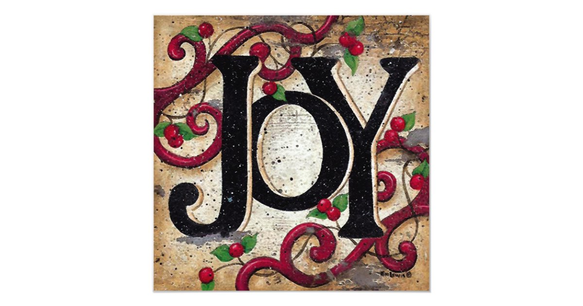 Christmas Joy Invitations Holiday Zazzle