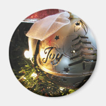 Christmas Joy Ornamet Fridge Magnets