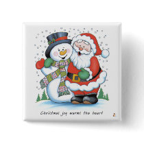 Christmas Joy Warms The Heart buttons by MiamiAngel Christmas Joy Warms The Heart buttons