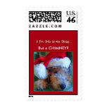 Christmas--Jubel in Santa Hat--A FOXHOLE IS ONE... Stamp