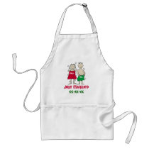 Christmas Just Married Apron