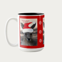 Christmas Kangaroo Mug by naturespaintbox Christmas Kangaroo Mug
