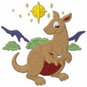 Christmas Kangaroos embroidered shirts