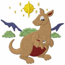 Christmas Kangaroos embroidered shirts