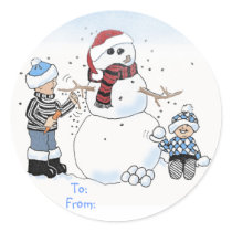 Christmas kids gift label: To:, From: stickers by graphicdoodles Christmas kids gift label: To:, From: stickers