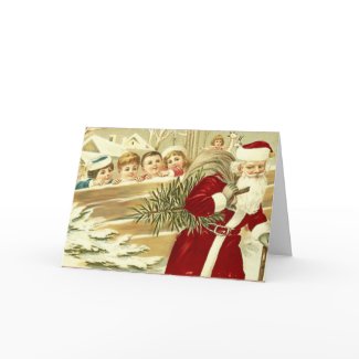 christmas_kids_watching_santa card