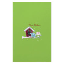 Christmas kiss Birds Stationery  for friends