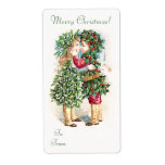 Christmas Kiss Shipping Labels