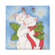 Christmas Kisses magnet magnets