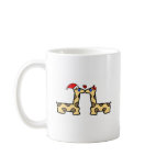 Christmas Kissing Giraffes Coffee Mugs