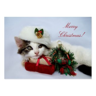 Christmas Kitten Gift Tag Cards profilecard