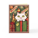 Christmas Kitten Greeting Card