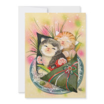 Christmas Kitten Handroll sushi invitations by CSiravo Christmas Kitten Handroll sushi invitations
