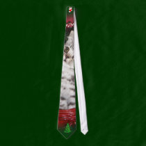 Christmas kitten Tie