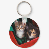 Christmas Kittens keychains by MuseMagic Christmas Kittens keychains