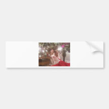 christmas kitty bumper stickers