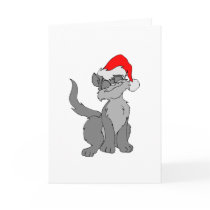Christmas Kitty Greeting Card