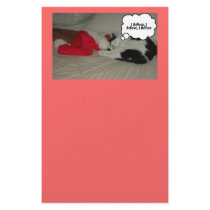 Christmas Kitty Cat Stationery Design