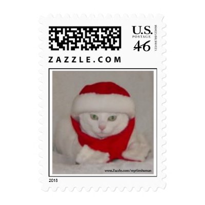 Christmas Kitty Postage postage