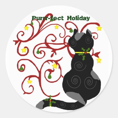 Christmas kitty, Purrr-fect Holiday stickers