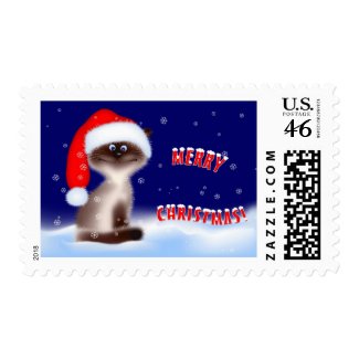 Christmas Kitty Stamp stamp