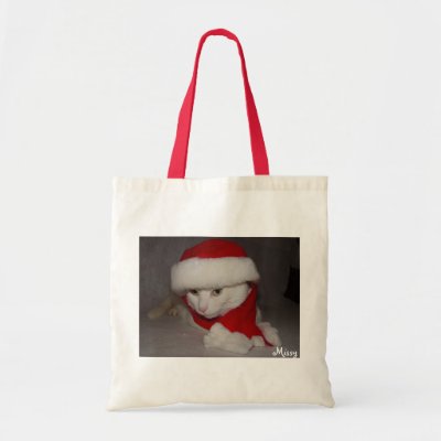 Christmas Kitty Tote Bag